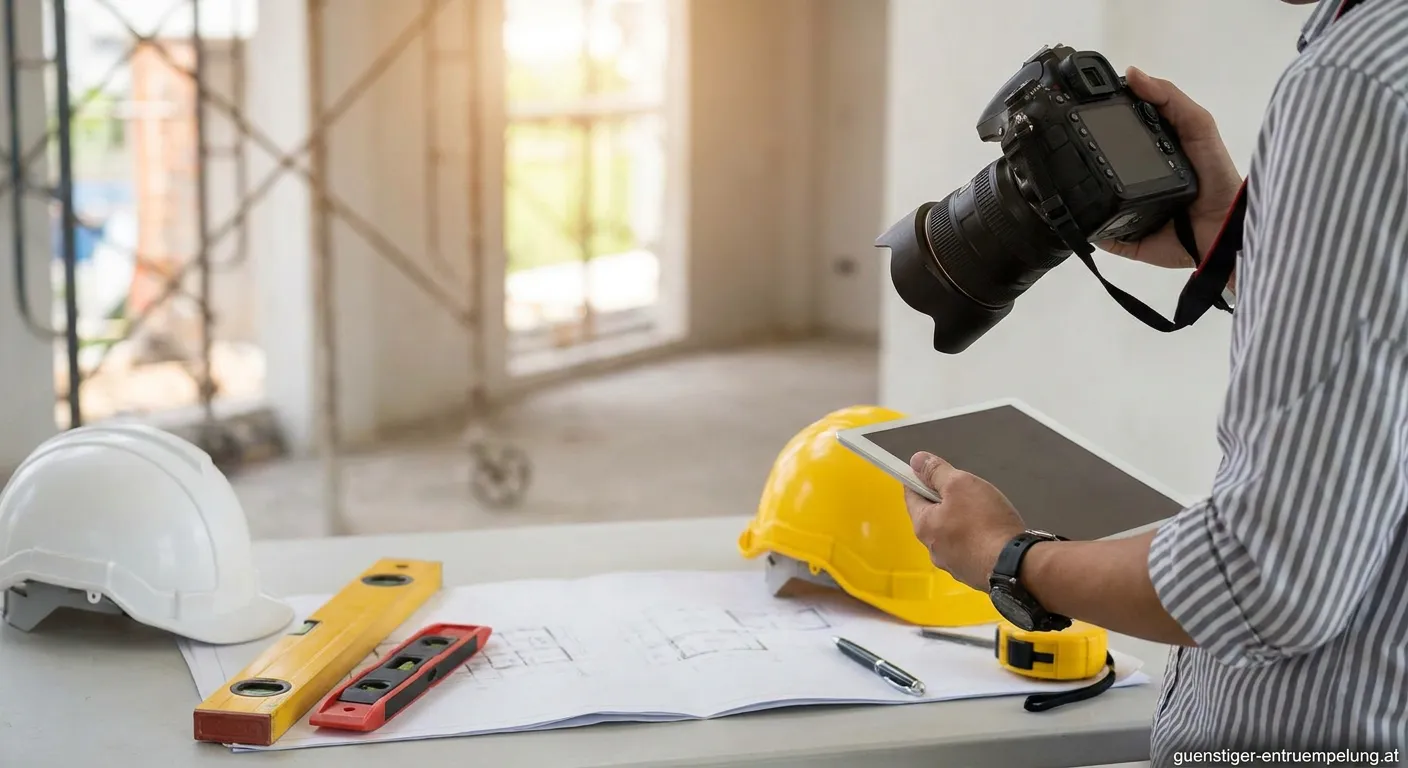 Professionelle Kameraausrüstung für Fotodokumentation